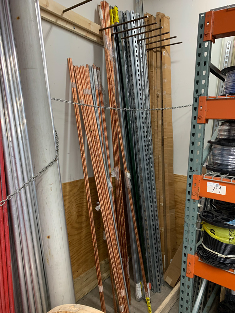 Ground Rods, Unistrut, wiremold